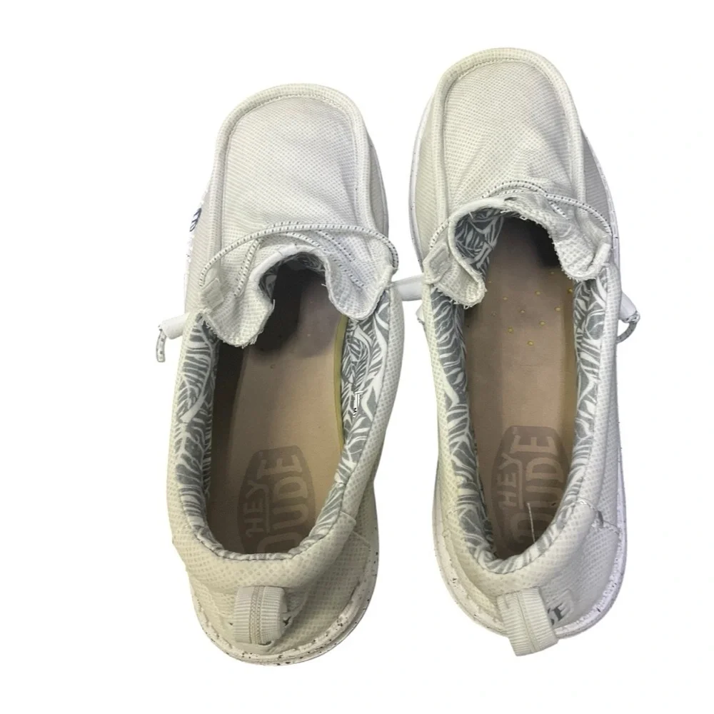 ⚡️ Hey Dude Wally Hybrid White Nylon Slip-On Shoes |‎ Men’s 13